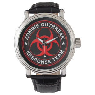 Zombie-responsteam loopt bio-gevaar dood horloge