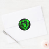 Zombie-responsteam Ronde Sticker (Envelop)