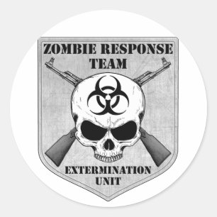Zombie-responsteam Ronde Sticker