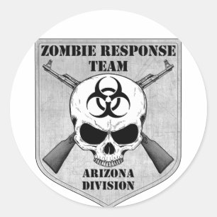 Zombie-responsteam: Sector Arizona Ronde Sticker