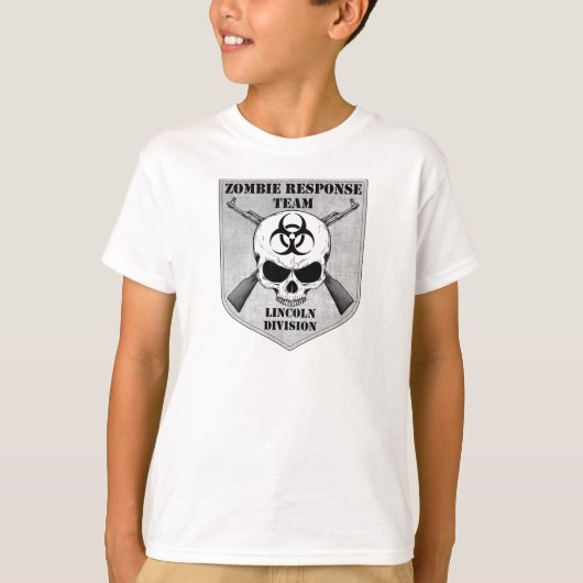 Zombie-responsteam: Sector Lincoln T-shirt (Voorkant)