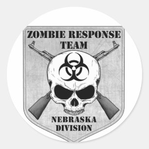 Zombie-responsteam: Sector Nebraska Ronde Sticker