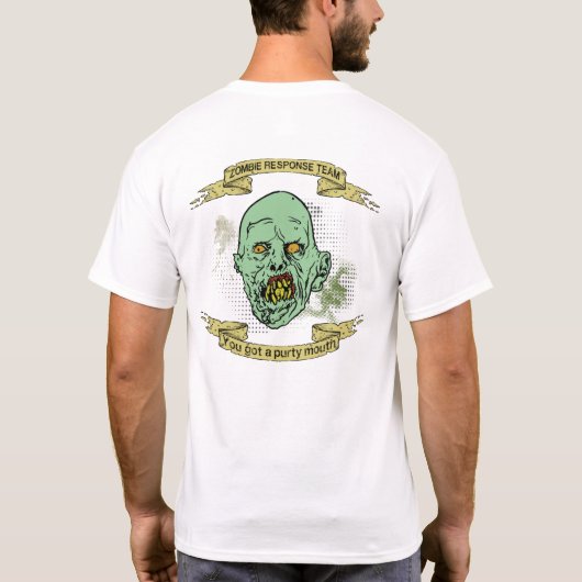 Zombie-responsteam T-shirt (Achterkant)