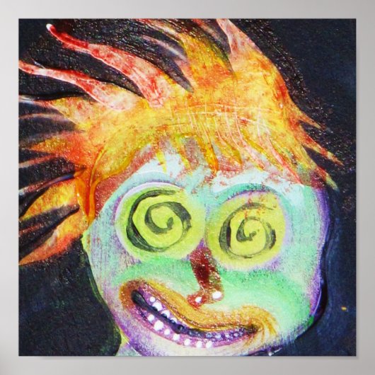 Zombie Retro pop kunst Poster (Voorkant)