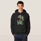 Zombie Rex Dinosaur  For Boys Mummy Halloween Hoodie (Voorkant volledig)