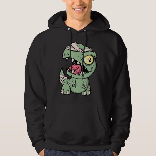 Zombie Rex Dinosaur  For Boys Mummy Halloween Hoodie (Voorkant)