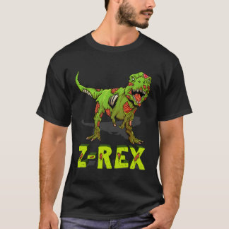 Zombie Rex Zombiesaurus Z Rex Halloween Costume Bo T-shirt