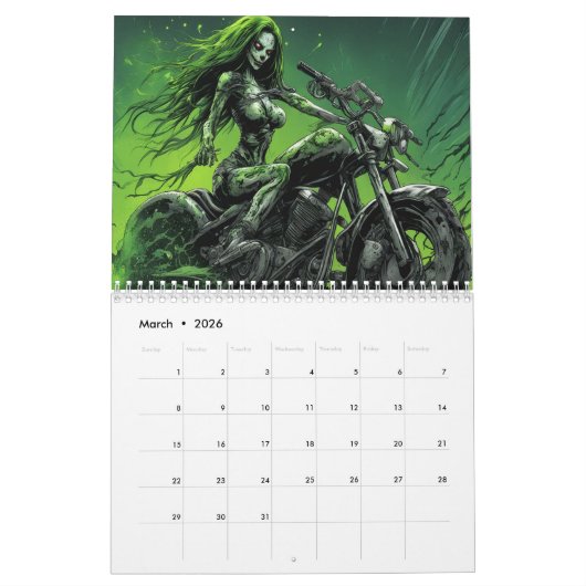 Zombie Rider Art Calendar Kalender (Mar 2026)