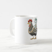 Zombie Rider Chicken - Crazy Coffee Mok (Voorkant links)
