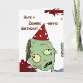 Zombie-Riffic Verjaardag Kaart (Voorkant)