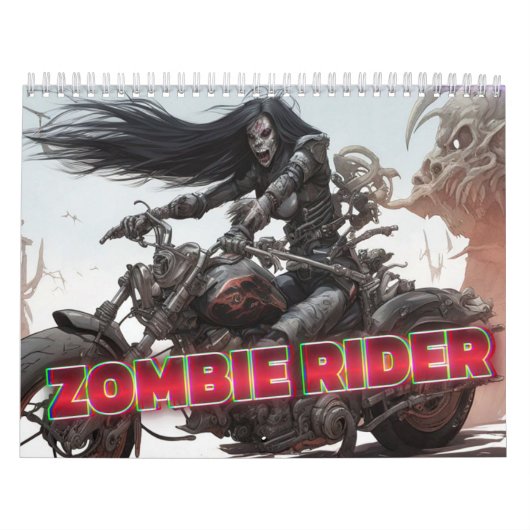 Zombie Rijder Kunstkalender Kalender (Hoes)