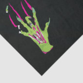 Zombie Rippin’ Poppin’ Funky Fun Ghoulish Tissuepapier (Detail)