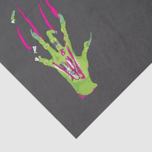 Zombie Rippin' Scary Funky Fun Ghoulish Tissuepapier (Detail)