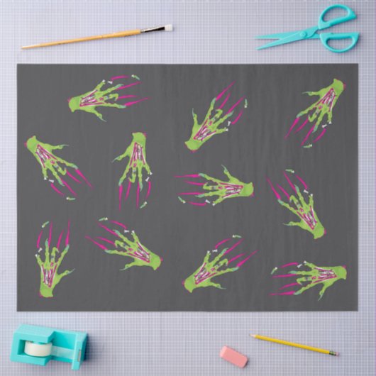 Zombie Rippin' Scary Funky Fun Ghoulish Tissuepapier (Craft)