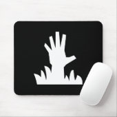 Zombie Rising Pictogram Mousepad Muismat (Met muis)
