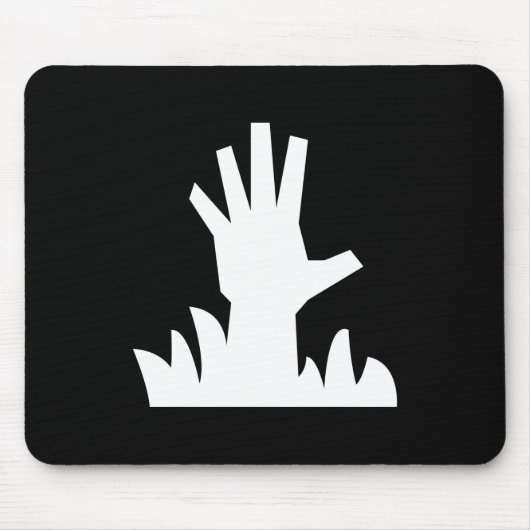 Zombie Rising Pictogram Mousepad Muismat (Voorkant)