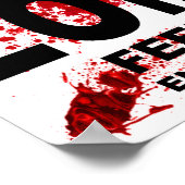 ZOMBIE ROAD SIGN POSTER (Hoek)