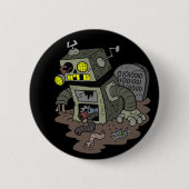 Zombie Robot Button (Voorkant)