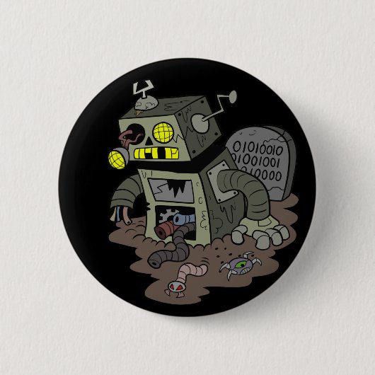 Zombie Robot Button (Voorkant)