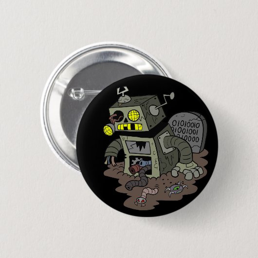 Zombie Robot Button (Voorkant /achterkant)