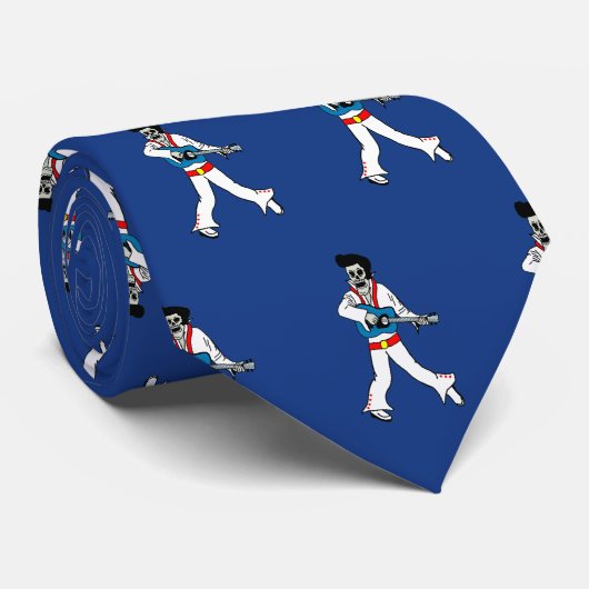 Zombie Rock 'n' Roll Star Stropdas (Opgerold)