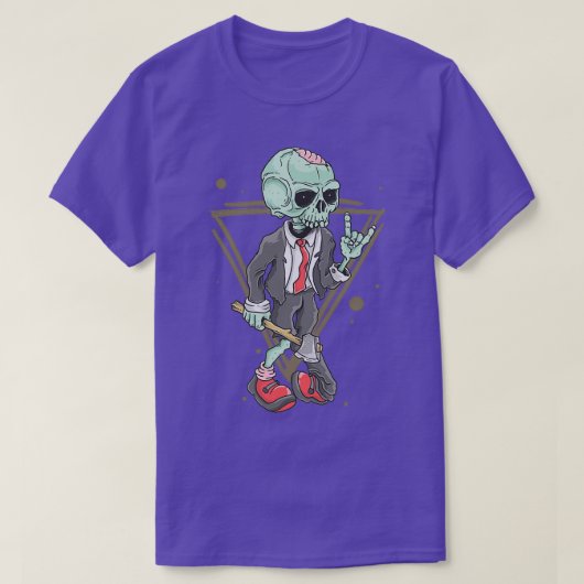 Zombie Rock On T-shirt (Design voorkant)
