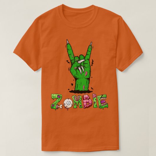 Zombie rock t-shirt (Design voorkant)