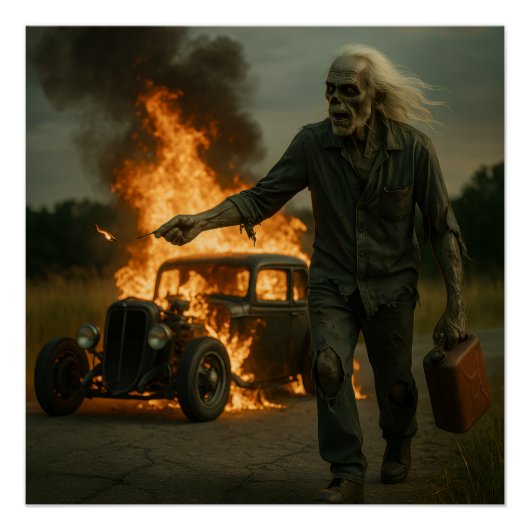 Zombie Rodder artwork Perfect Poster (Voorkant)