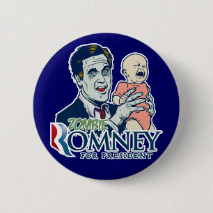 Zombie Romney voor de Button van Presidenten