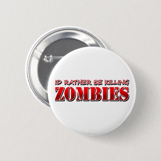 Zombie Ronde Button 5,7 Cm (Voorkant /achterkant)