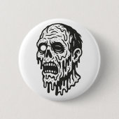 Zombie Ronde Button 5,7 Cm (Voorkant)