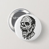 Zombie Ronde Button 5,7 Cm (Voorkant /achterkant)