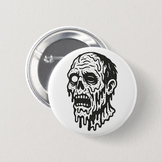 Zombie Ronde Button 5,7 Cm (Voorkant /achterkant)