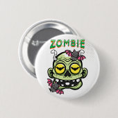Zombie Ronde Button 5,7 Cm (Voorkant /achterkant)