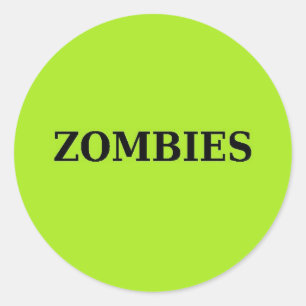 Zombie Ronde Sticker