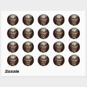 Zombie! Ronde Sticker (Vel)