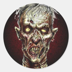 Zombie! Ronde Sticker