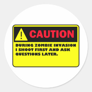 ZOMBIE RONDE STICKER