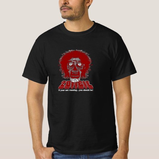 ZOMBIE Rood T-shirt (Voorkant)
