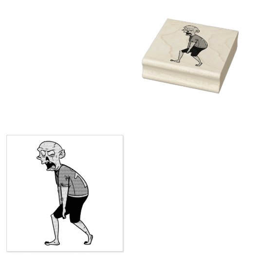 Zombie Rubberstempel (Gestempeld)