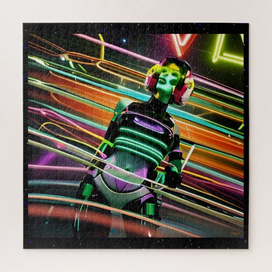Zombie Ruimtedisco Legpuzzel (Verticaal)
