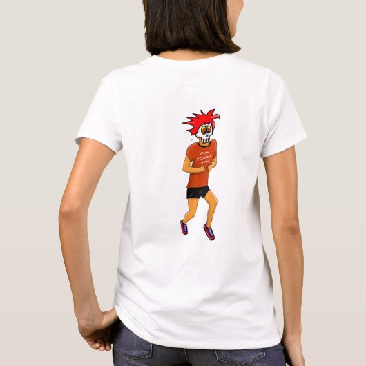Zombie run Performance T-Shirt (Achterkant)