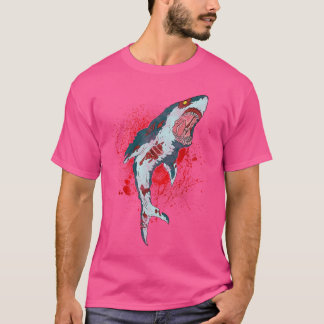 Zombie s en Cadeaus Bloody Shark Horror Halloween T-shirt