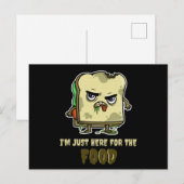Zombie Sandwich Toast Funny Halloween Kawaii Briefkaart (Voorkant / Achterkant)