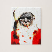 Zombie Santa 8x10 Foto Puzzle met Gift Box Legpuzzel (Verticaal)