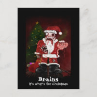 Zombie Santa Briefkaart