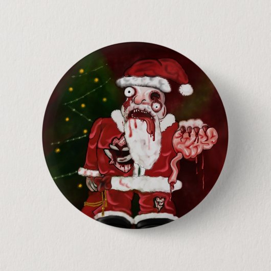 Zombie Santa Button (Voorkant)