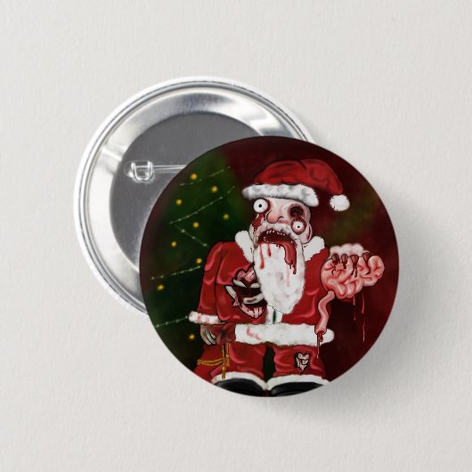 Zombie Santa Button (Voorkant /achterkant)