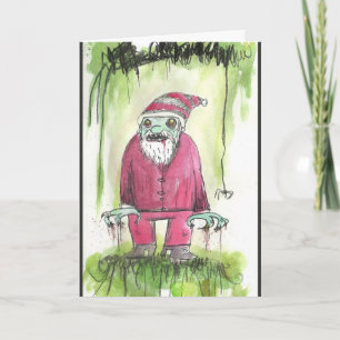 Zombie Santa Card Feestdagen Kaart