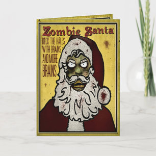 Zombie Santa Christmas Kaart